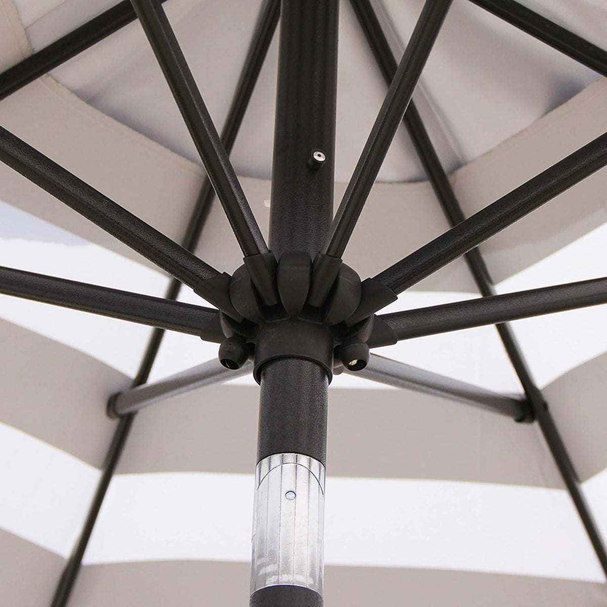 Blissun 9' Outdoor Patio Umbrella, Outdoor Table Umbrella, Yard Umbrella, Market Umbrella with 8 Sturdy Ribs, Push Button Tilt and Crank