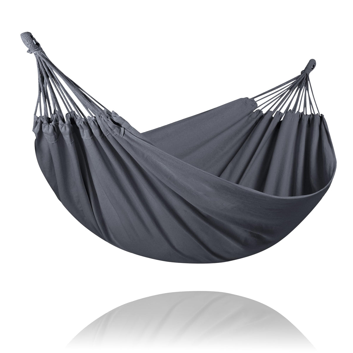 SUNCREAT Large Hammock for Tree, Outdoor Tree Fabric Hammock Only, Coffee Stripes