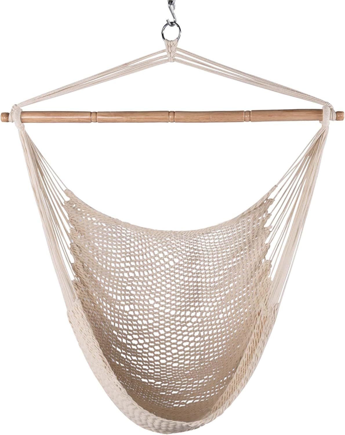 Lazy Daze Hammock Chair, Hanging Swing Chair, Caribbean Rope Chair