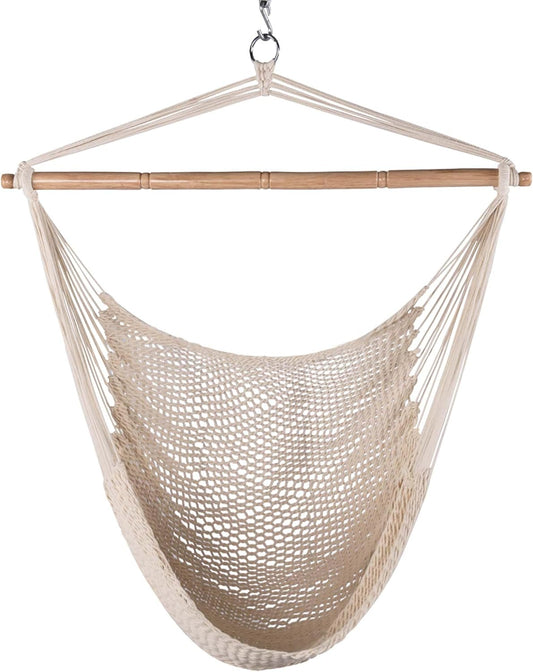 Lazy Daze Hammock Chair, Hanging Swing Chair, Caribbean Rope Chair