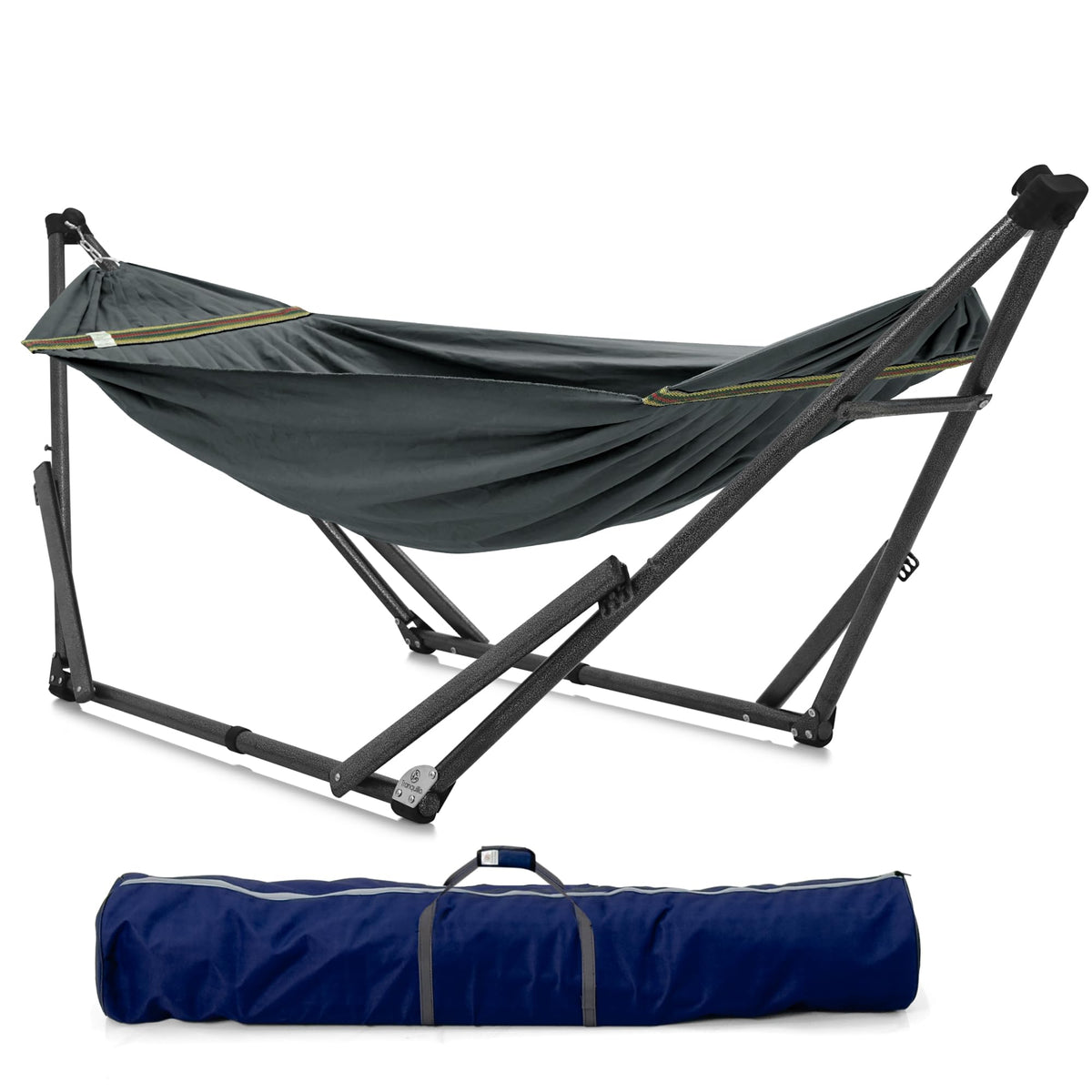 Tranquillo Hammock Stand, Instant 30s Foldable Hammock with Stand, Black
