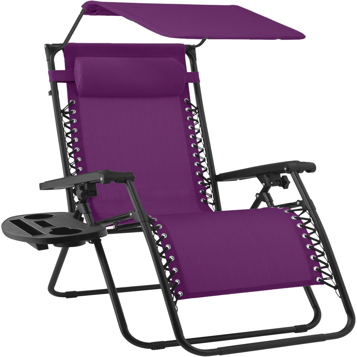 Best Choice Products Zero Gravity Chair Recliner w/Canopy Shade