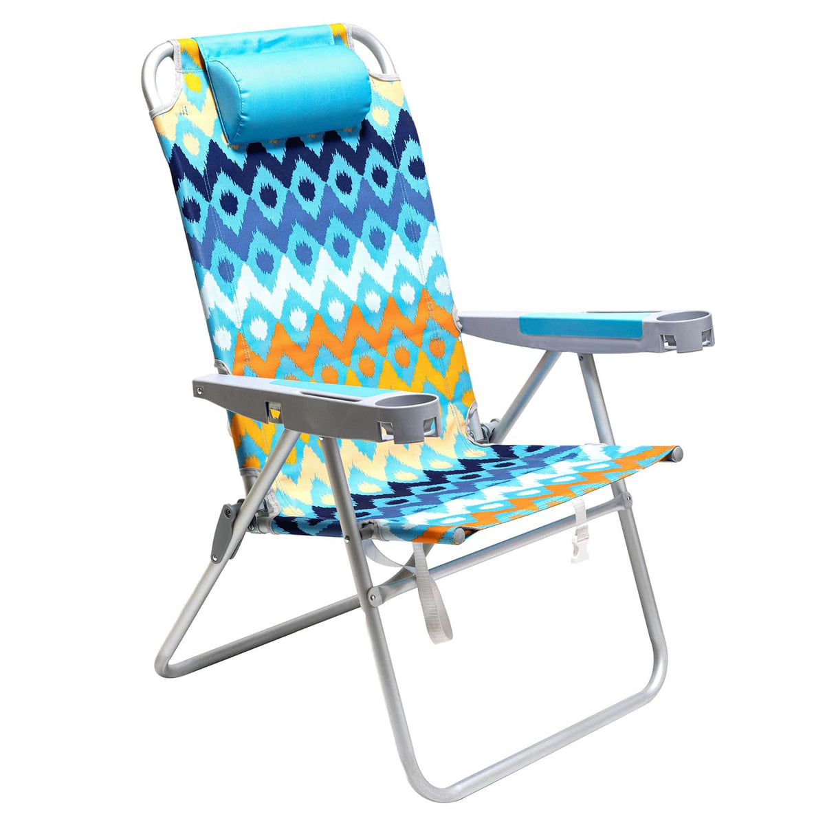 SUNNYFEEL Tall Beach Chair for Adults, High Back High Seat Folding Chairs