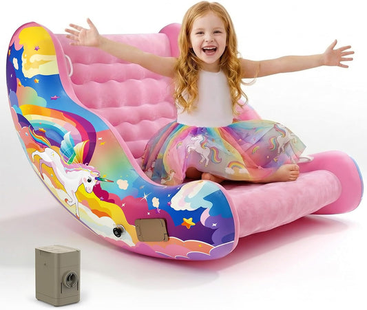 Sensory Chair for Kids with Autism – Toddler Rocking Chair for Sensory Seeking, ADHD & Calming – Autism Sensory Products for Deep Pressure Therapy in Sensory Room, Birthday Gifts for Boys Girls