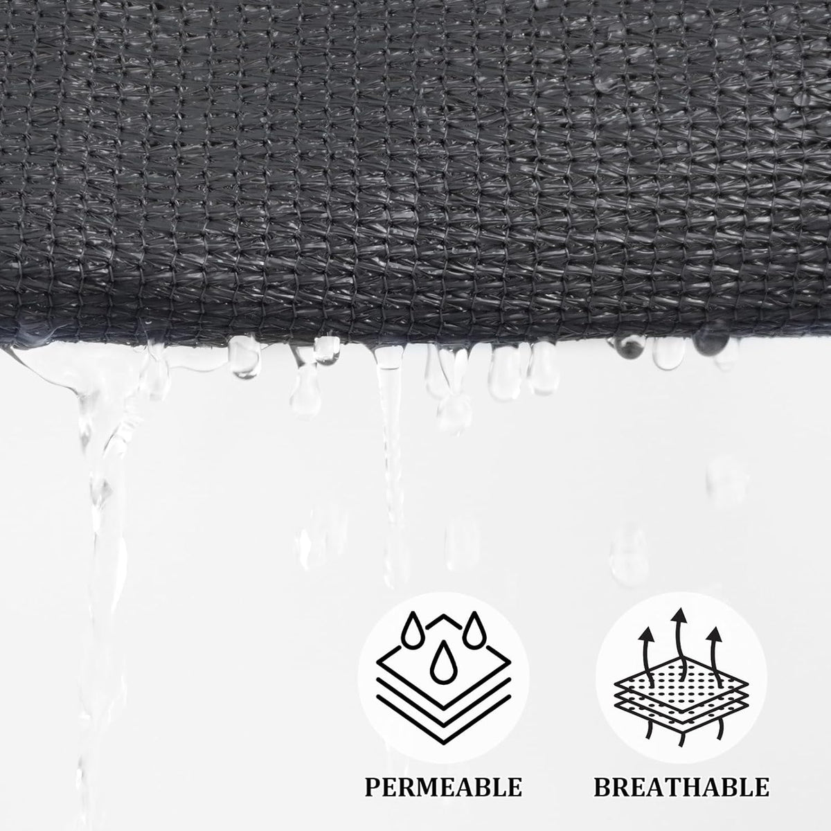 Shade&Beyond 16'X16'X16' Sun Shade Sail Dark Grey Triangle
