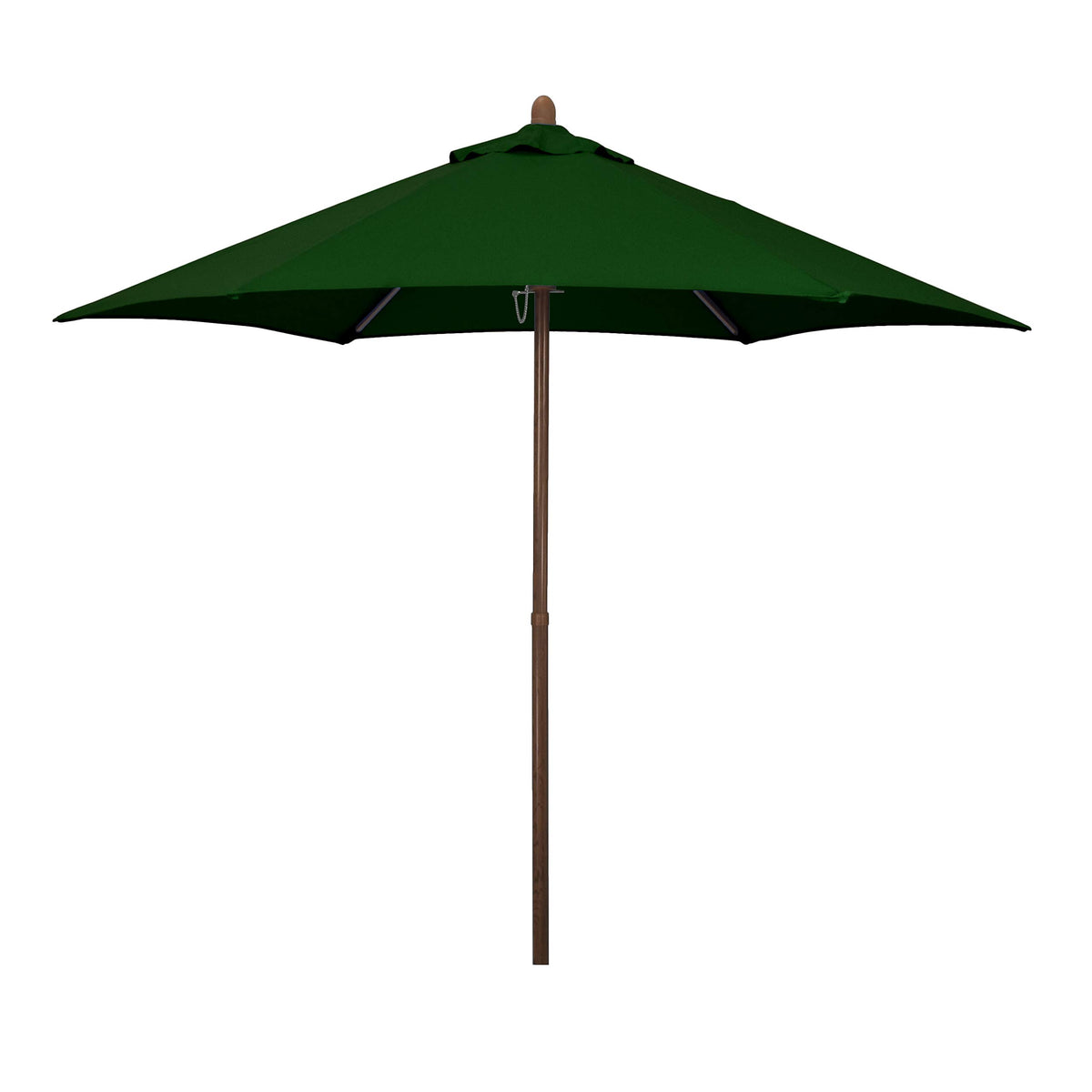 Sunline 9 ft Faux- Wood Patio Umbrella, Push Open Pin Stop Outdoor Market Umbrella with UV Protection & Wind Vent, Metal Frame for Deck, Pool & Table, Tuscan