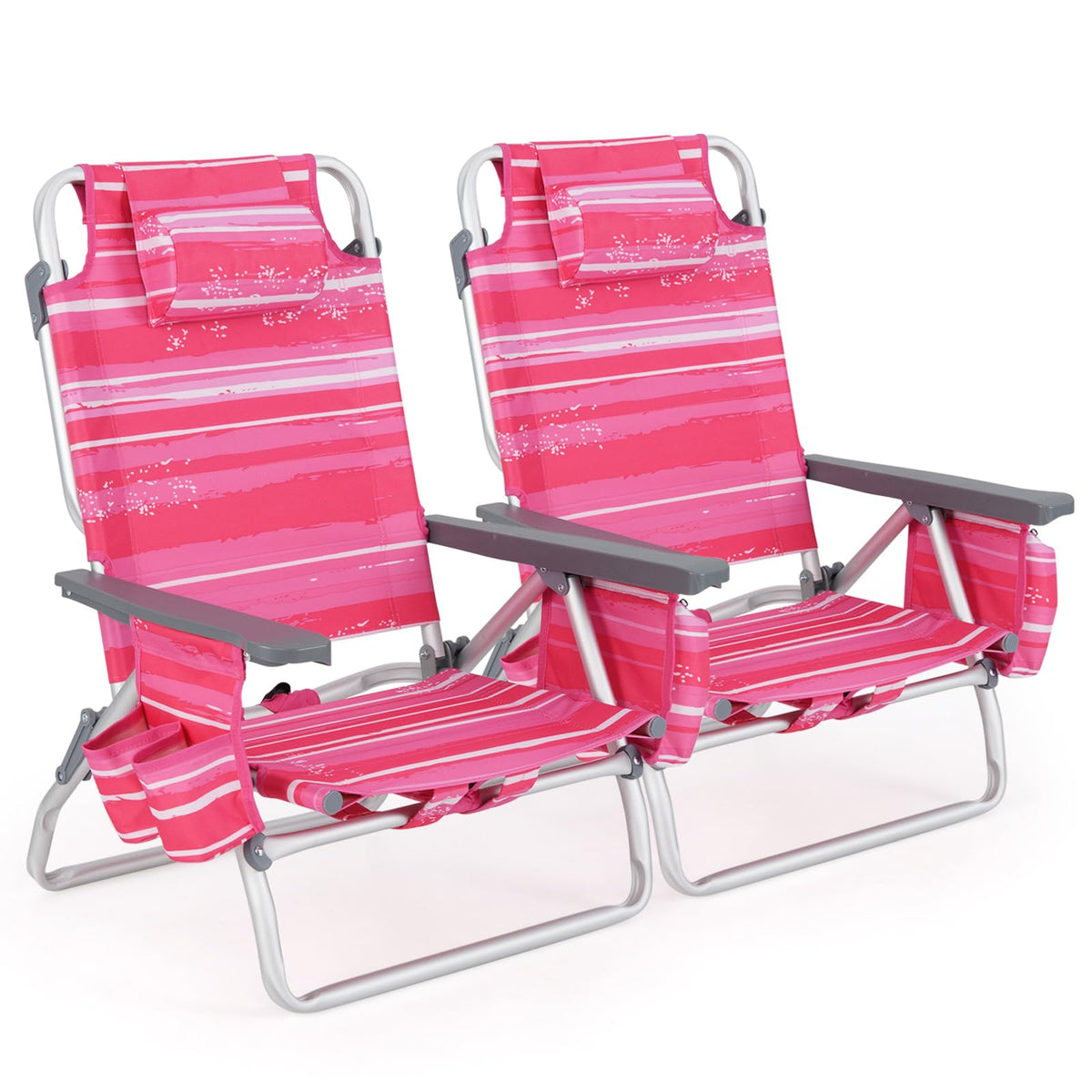 GYMAX Beach Chairs, Backpack Camping Chair