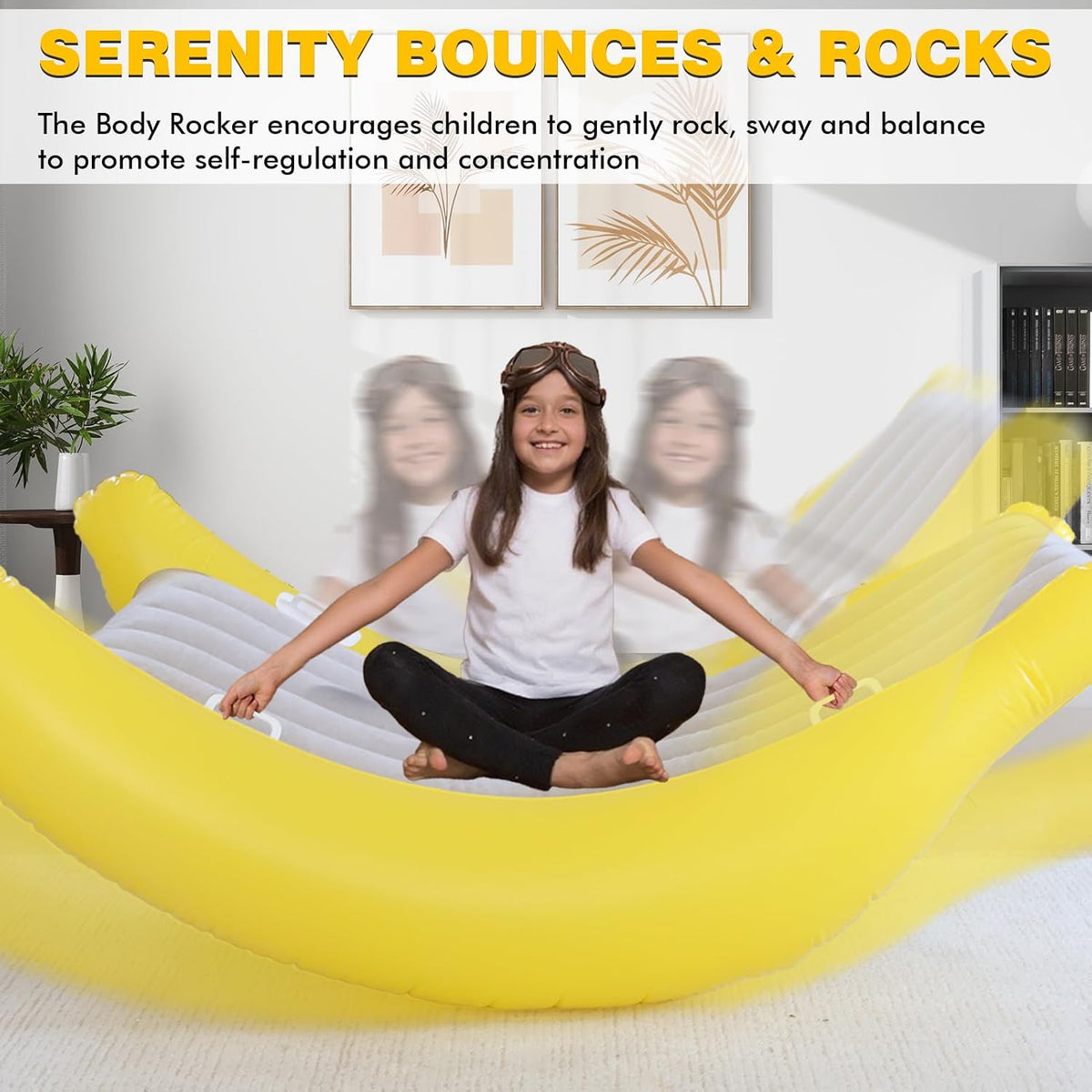 Wdmiya Upgraded Sensory Chair for Kids, 47 x 70 Inch, Sensory Rocking Chair