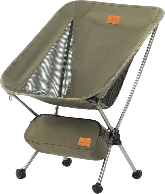 Naturehike YL08 Ultralight Camping Chair — Only 2.12 LBS, Anti-Sinking Feet