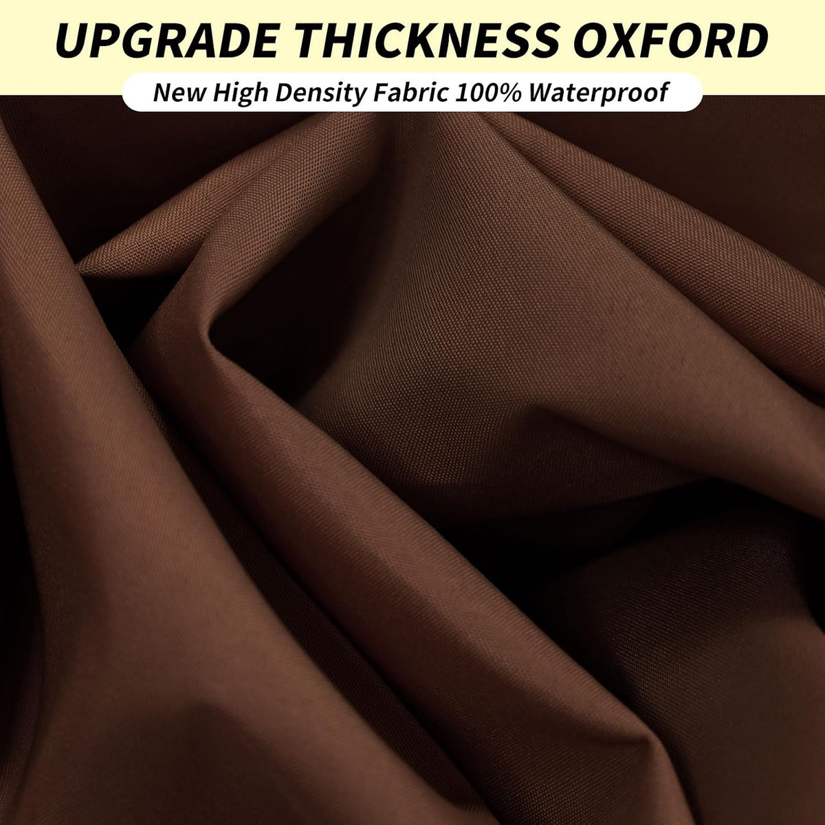 RICHIE Upgrade 12'x12' Sun Shade Sail Square Canopy, Water Resistant & UV Block Sunshade for Outdoor Patio Lawn Beach Garden Carport Backyard Deck Pergola, Brown