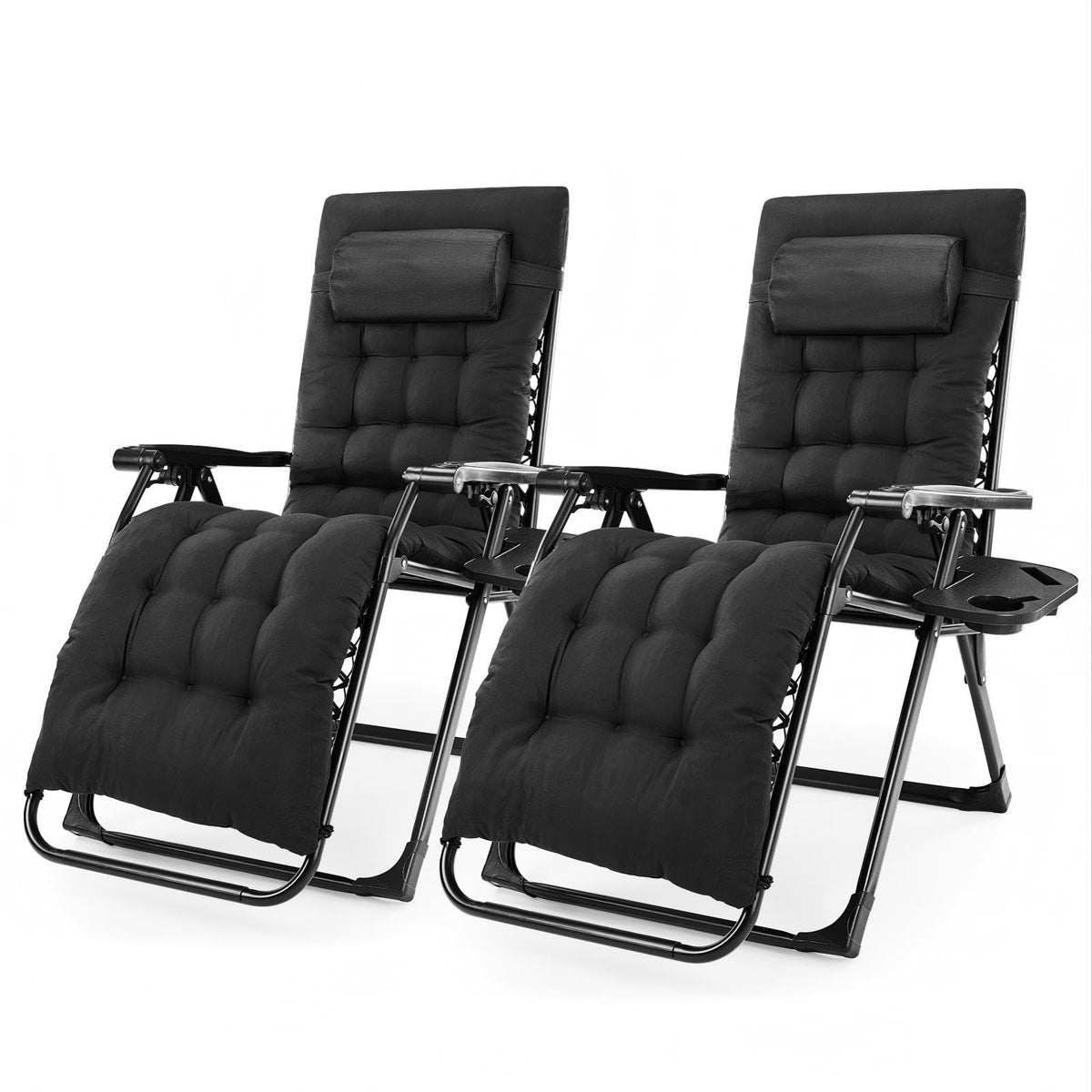 DUMOS Zero Gravity Chair, Lounge Chair Outdoor with Cup Holder