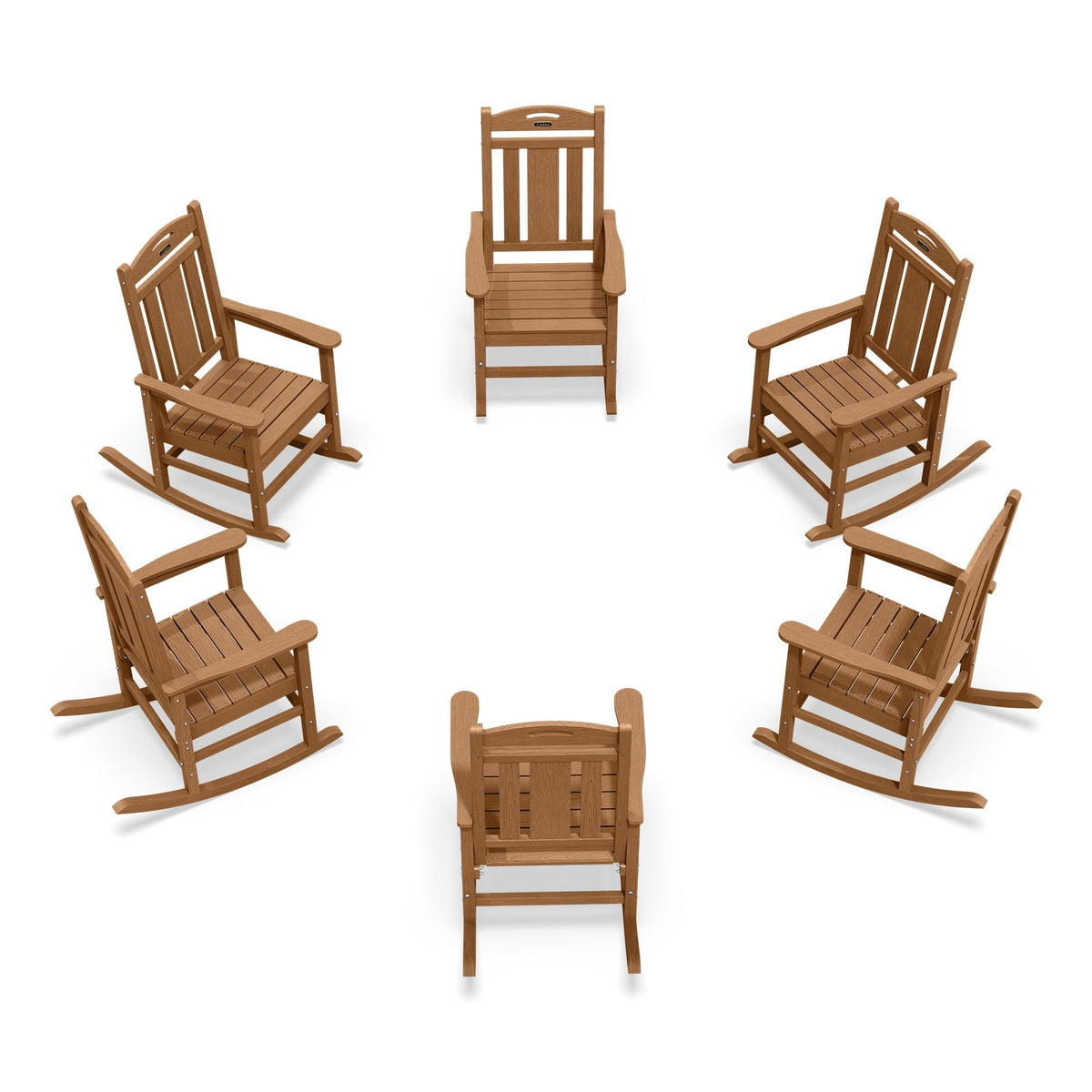 Ciokea Oversized Outdoor Rocking Chair, 380lbs Heavy-Duty Large Patio Rocker, Weather Resistant & Anti-Fade Porch Chair, High Back Cozy Rocking Chair for Outside, Fire Pit, Deck, Garden, Black