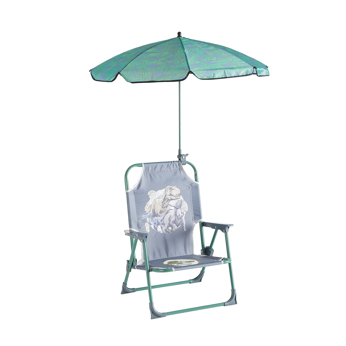 Sanrio Hello Kitty Kids Outdoor Folding Beach Chair with Umbrella,Portable Camp Chair for Ages 3+, Lightweight & Compact for Beach, Camping, and Backyard