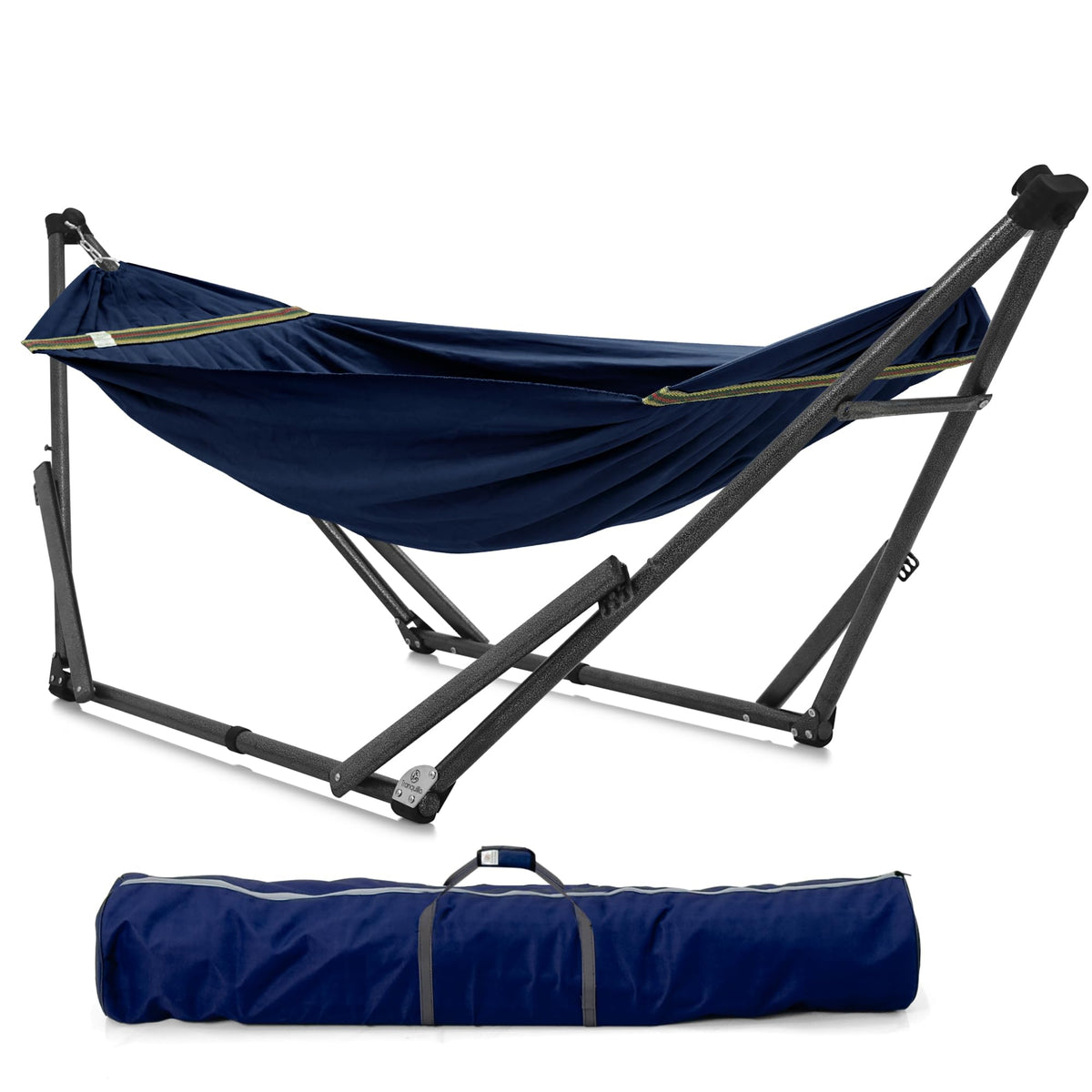 Tranquillo Hammock Stand, Instant 30s Foldable Hammock with Stand, Black