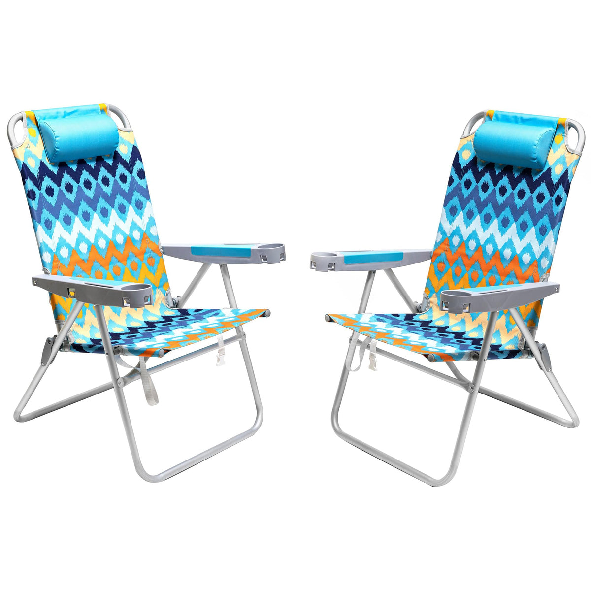 SUNNYFEEL Tall Beach Chair for Adults, High Back High Seat Folding Chairs