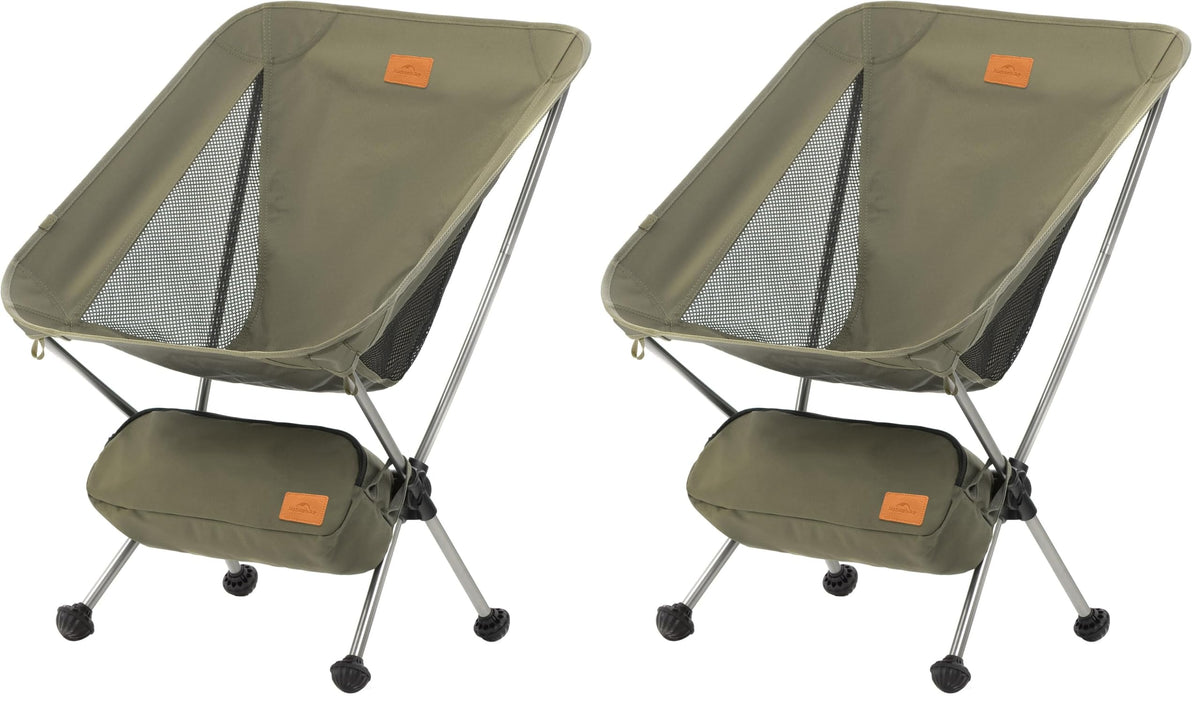 Naturehike YL08 Ultralight Camping Chair — Only 2.12 LBS, Anti-Sinking Feet