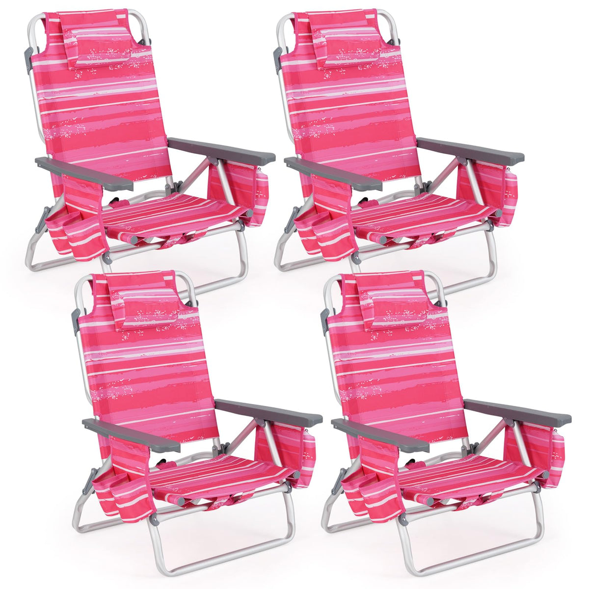 GYMAX Beach Chairs, Backpack Camping Chair