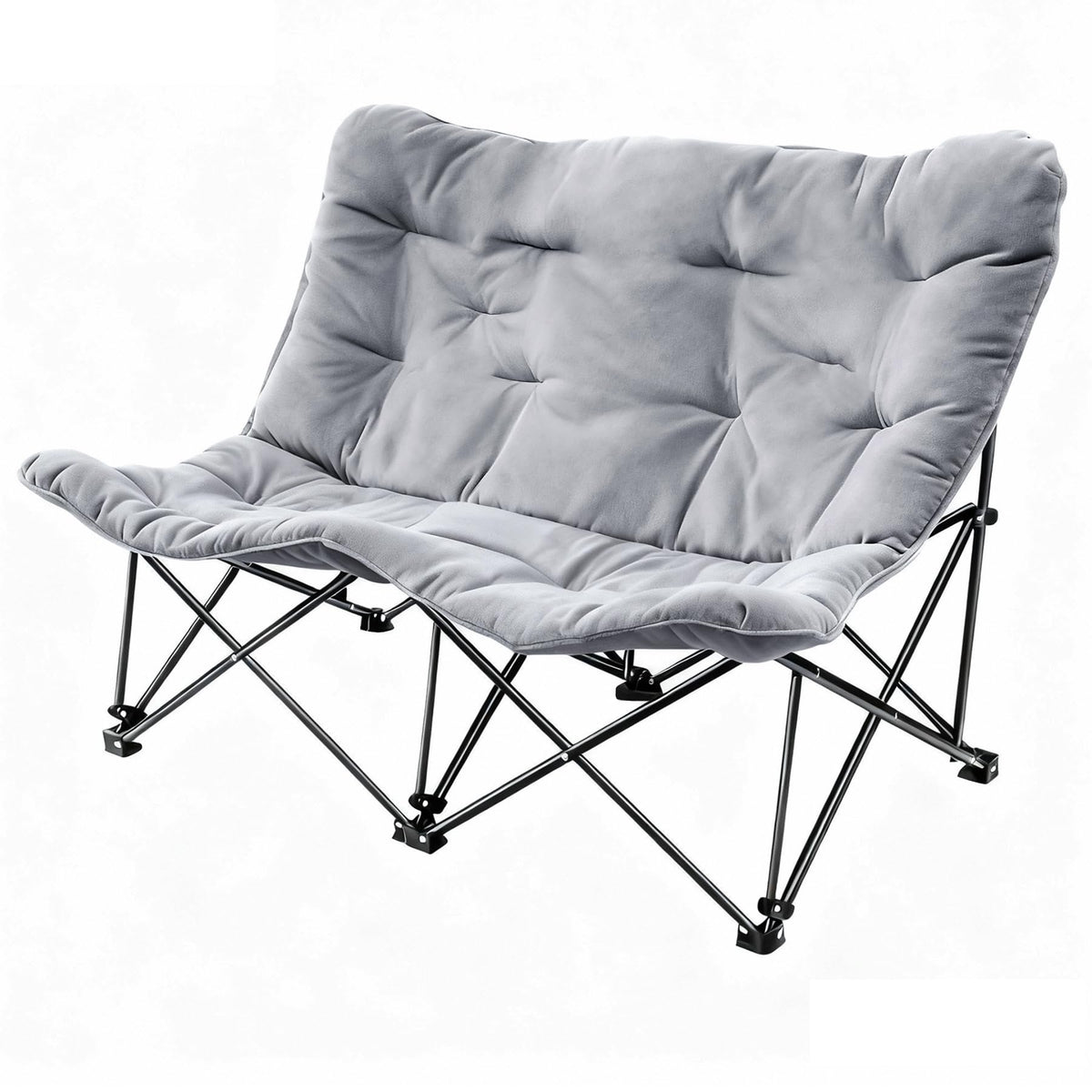 Compact Beach Chairs 2 Pack with 3-Position Lay Flat Low Portable Camping Chairs for Adults Folding Reclining Chairs for Beach, Lawn, Travel