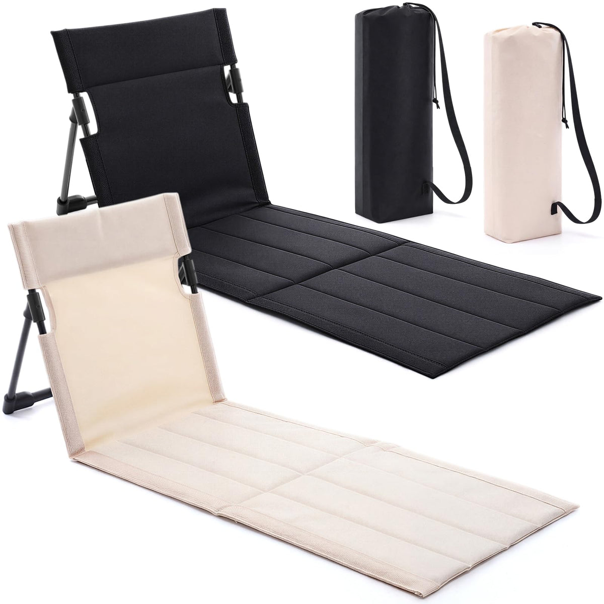 2 Pcs Foldable Beach Pool Chairs Portable Folding Adjustable Sun Chairs Poolside Seat for Edge of Pool for Beach Camping Picnic Lawn, 16 x 31 x 15.3 Inches, Sky Blue