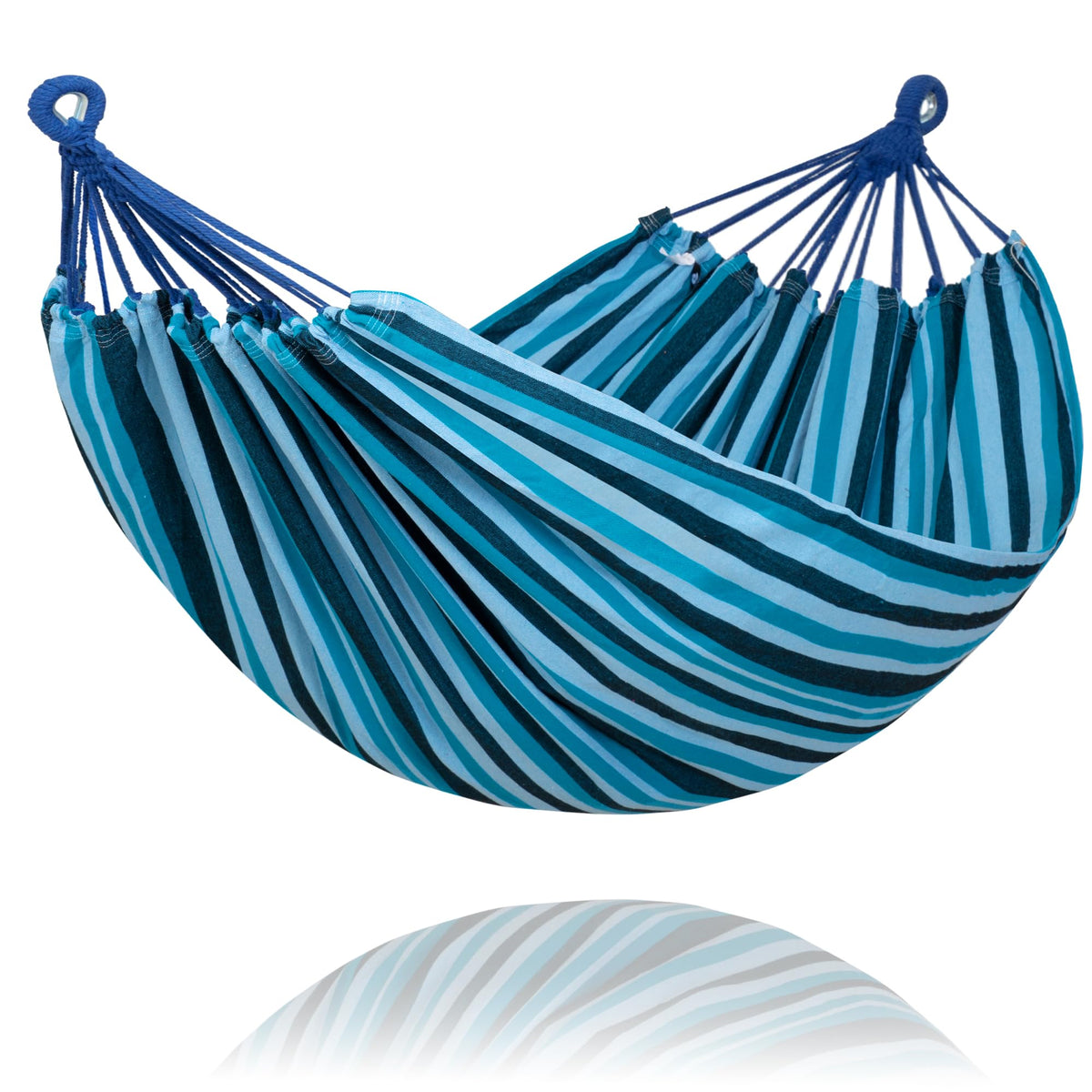 SUNCREAT Portable Camping Hammock for Outside, Heavy Duty 2 Person Hammock Bed for Tree, Beige with Tassels