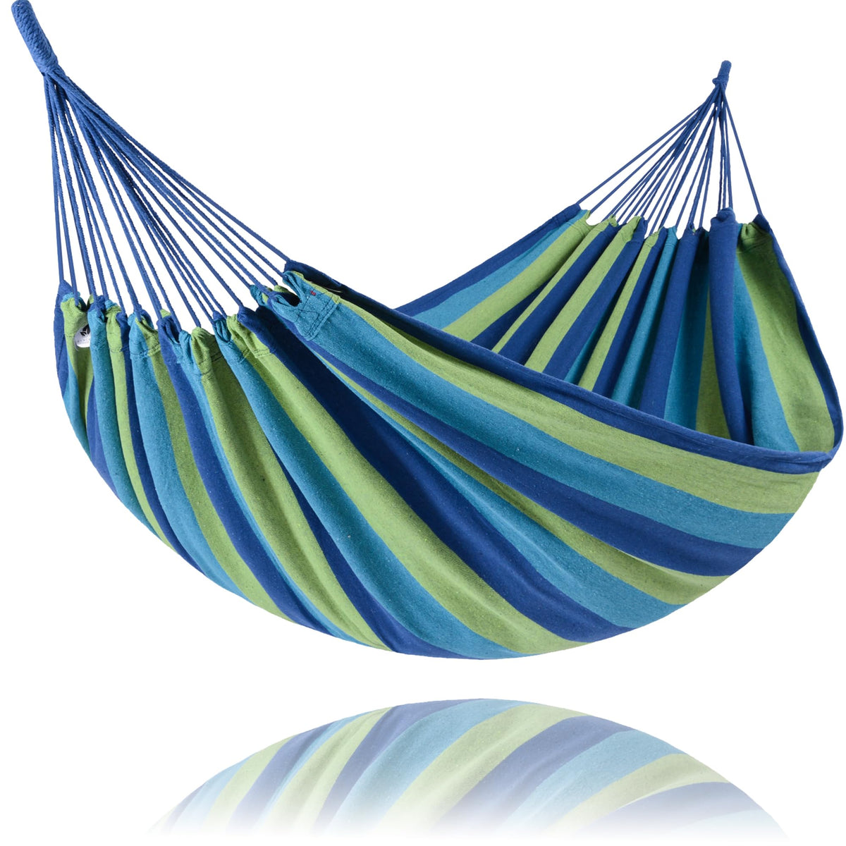 SUNCREAT Large Hammock for Tree, Outdoor Tree Fabric Hammock Only, Coffee Stripes