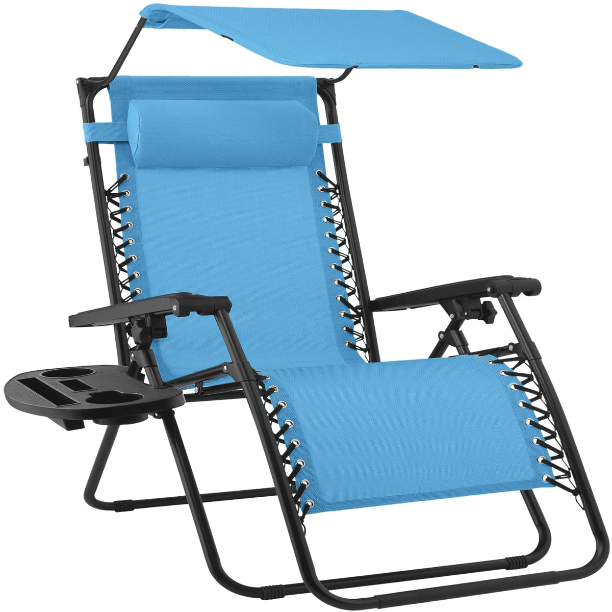 Best Choice Products Zero Gravity Chair Recliner w/Canopy Shade