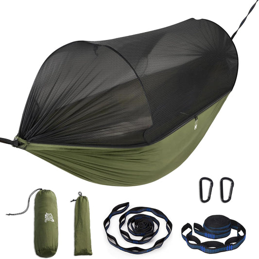 Miztli Camping Hammock Portable Tent-Like Hammock with Net 1/2 Person