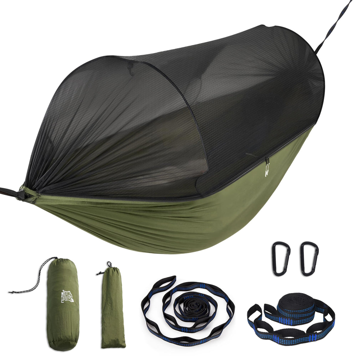 Miztli Camping Hammock Portable Tent-Like Hammock with Net 1/2 Person