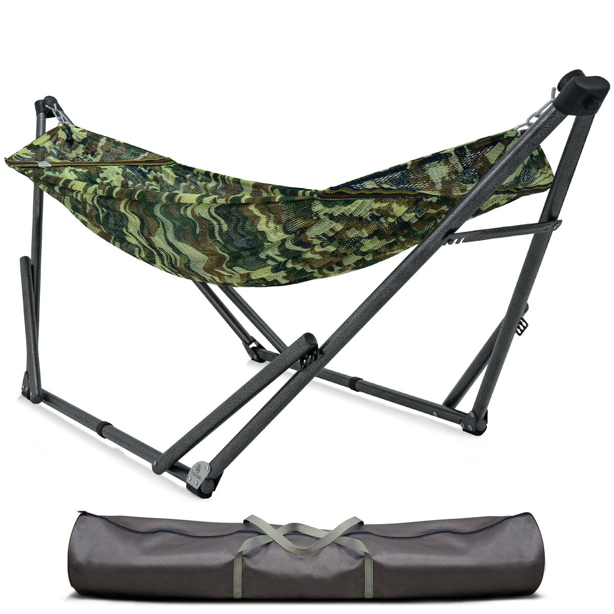 Tranquillo Hammock Stand, Instant 30s Foldable Hammock with Stand, Black