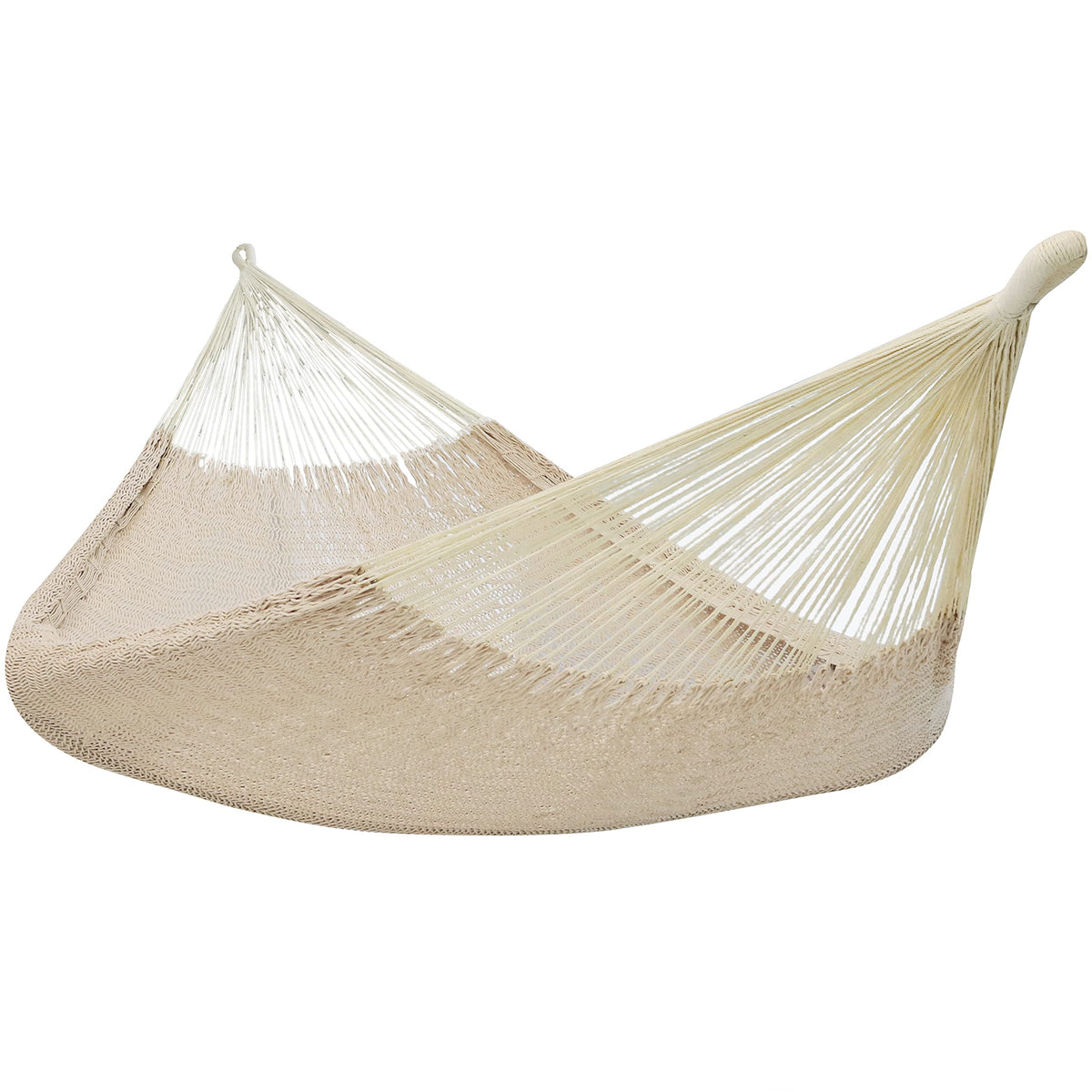 Sunnydaze Mayan XXL Double Heavy-Duty Hammock, Black/Natural