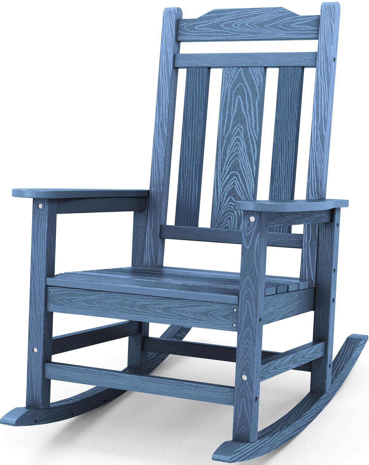 SERWALL Outdoor Rocking Chair Set of 2, Patio Rocking Chair, Brown