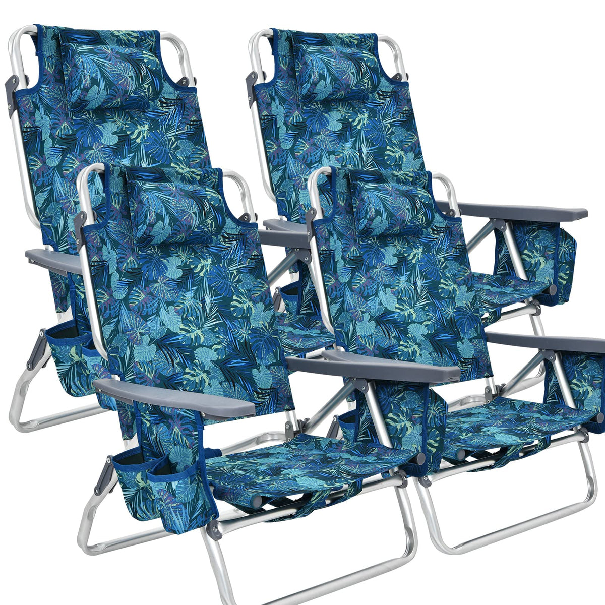 GYMAX Beach Chairs, Backpack Camping Chair