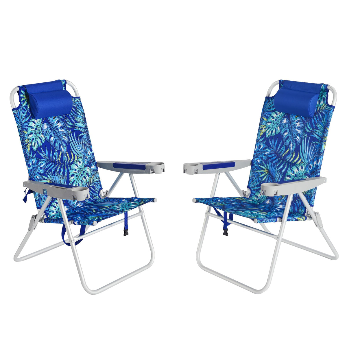 SUNNYFEEL Tall Beach Chair for Adults, High Back High Seat Folding Chairs