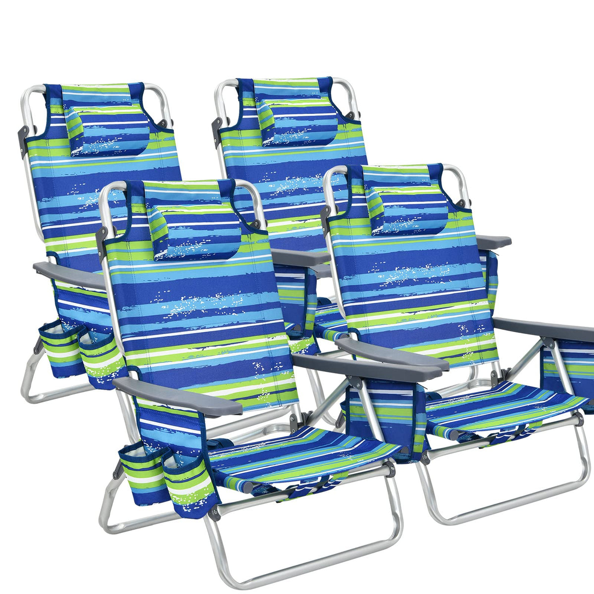 GYMAX Beach Chairs, Backpack Camping Chair