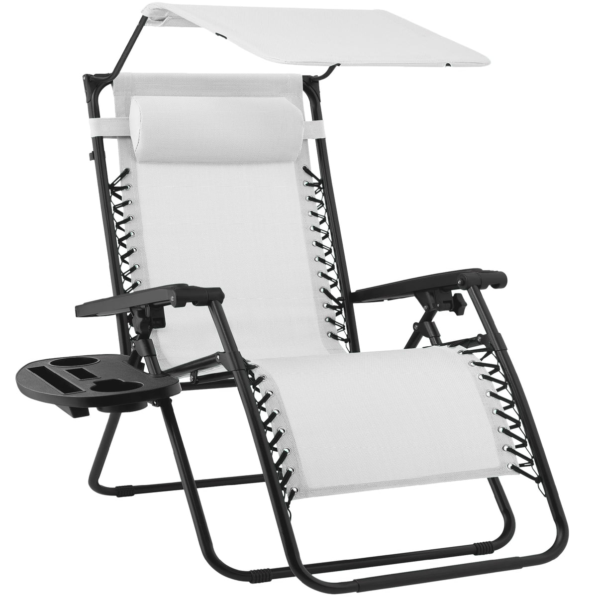 Best Choice Products Zero Gravity Chair Recliner w/Canopy Shade