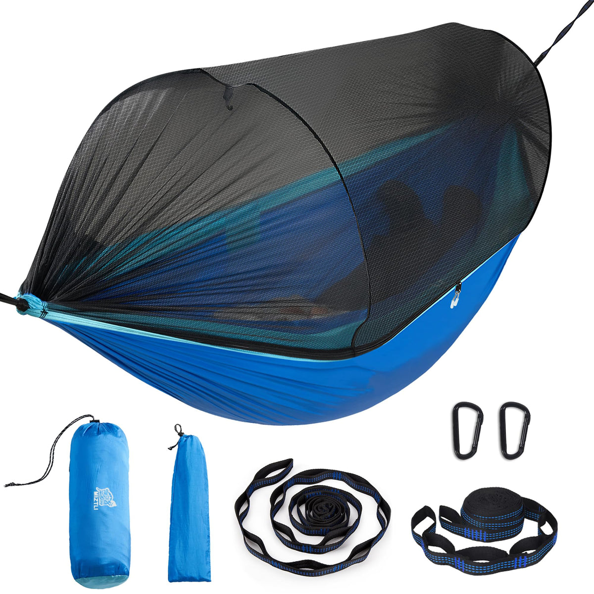 Miztli Camping Hammock Portable Tent-Like Hammock with Net 1/2 Person