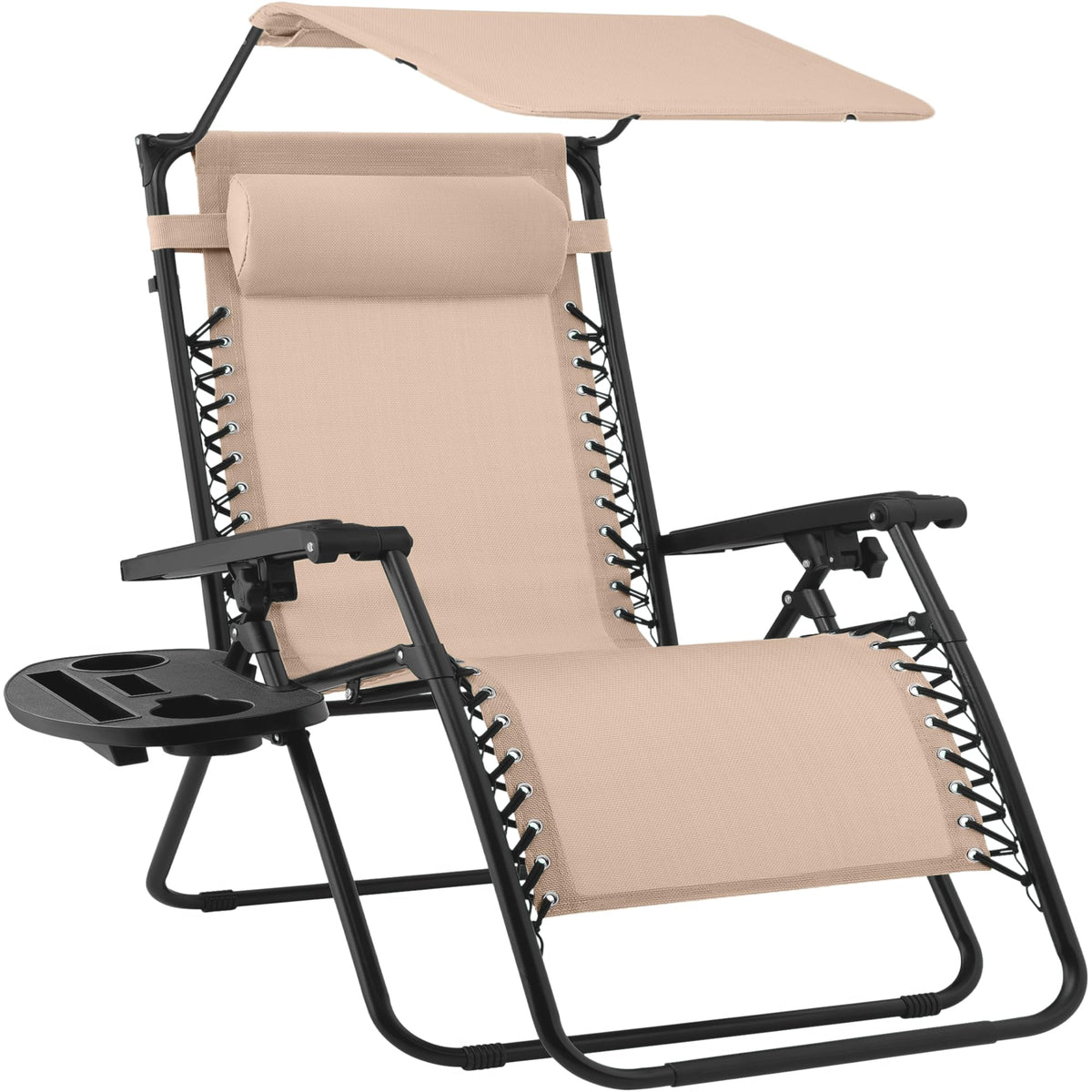 Best Choice Products Zero Gravity Chair Recliner w/Canopy Shade