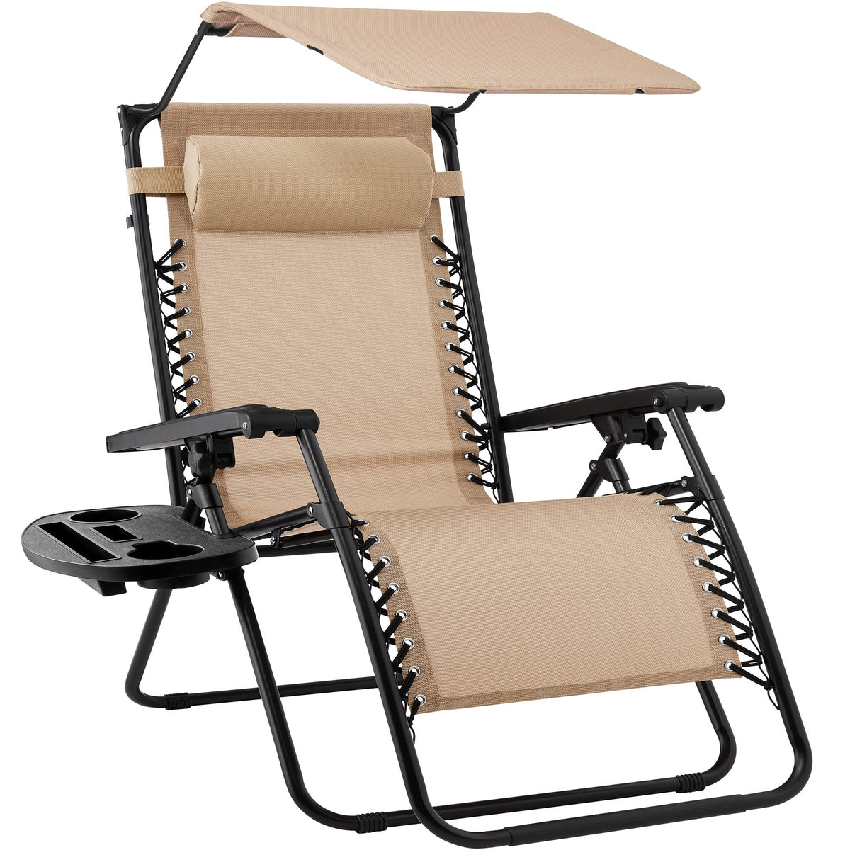 Best Choice Products Zero Gravity Chair Recliner w/Canopy Shade