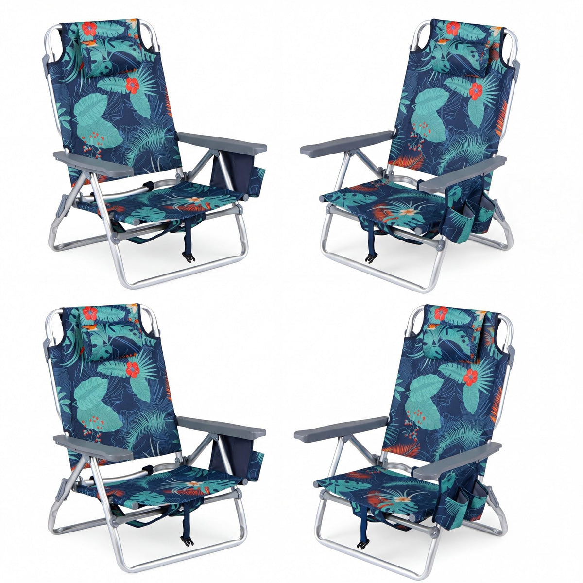 GYMAX Beach Chairs, Backpack Camping Chair