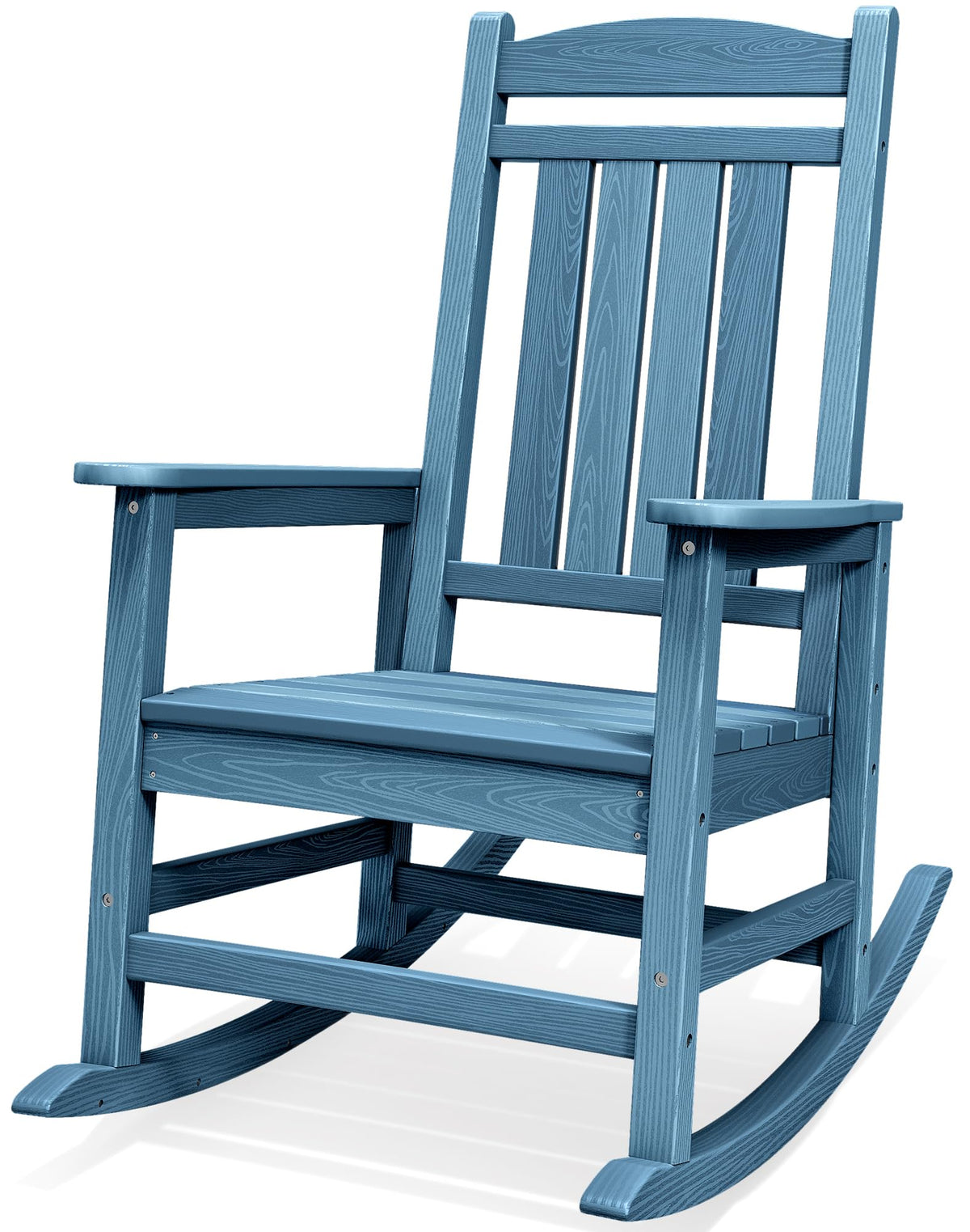 SERWALL Outdoor Rocking Chair Set of 2, Patio Rocking Chair, Brown