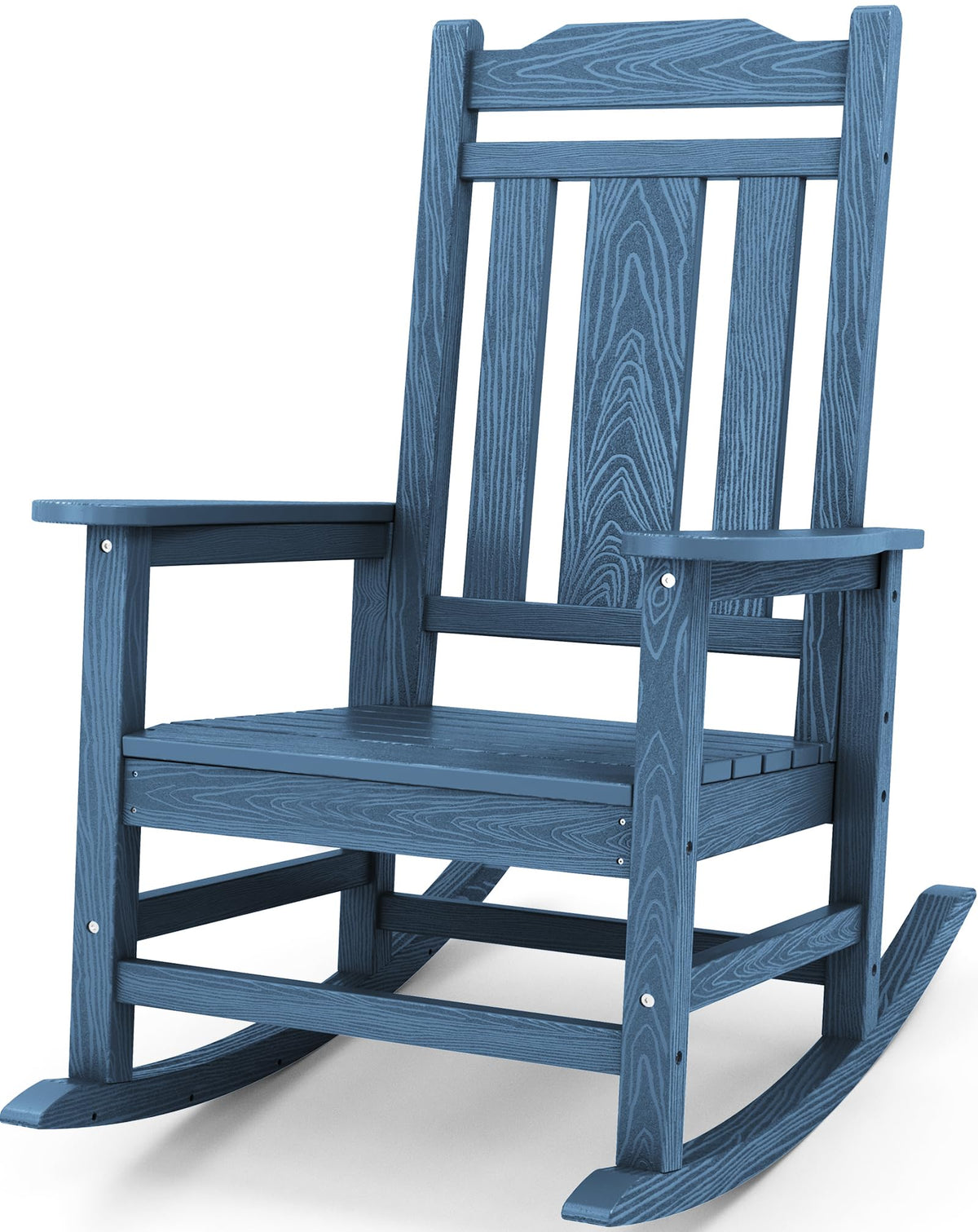 SERWALL Outdoor Rocking Chair Set of 2, Patio Rocking Chair, Brown