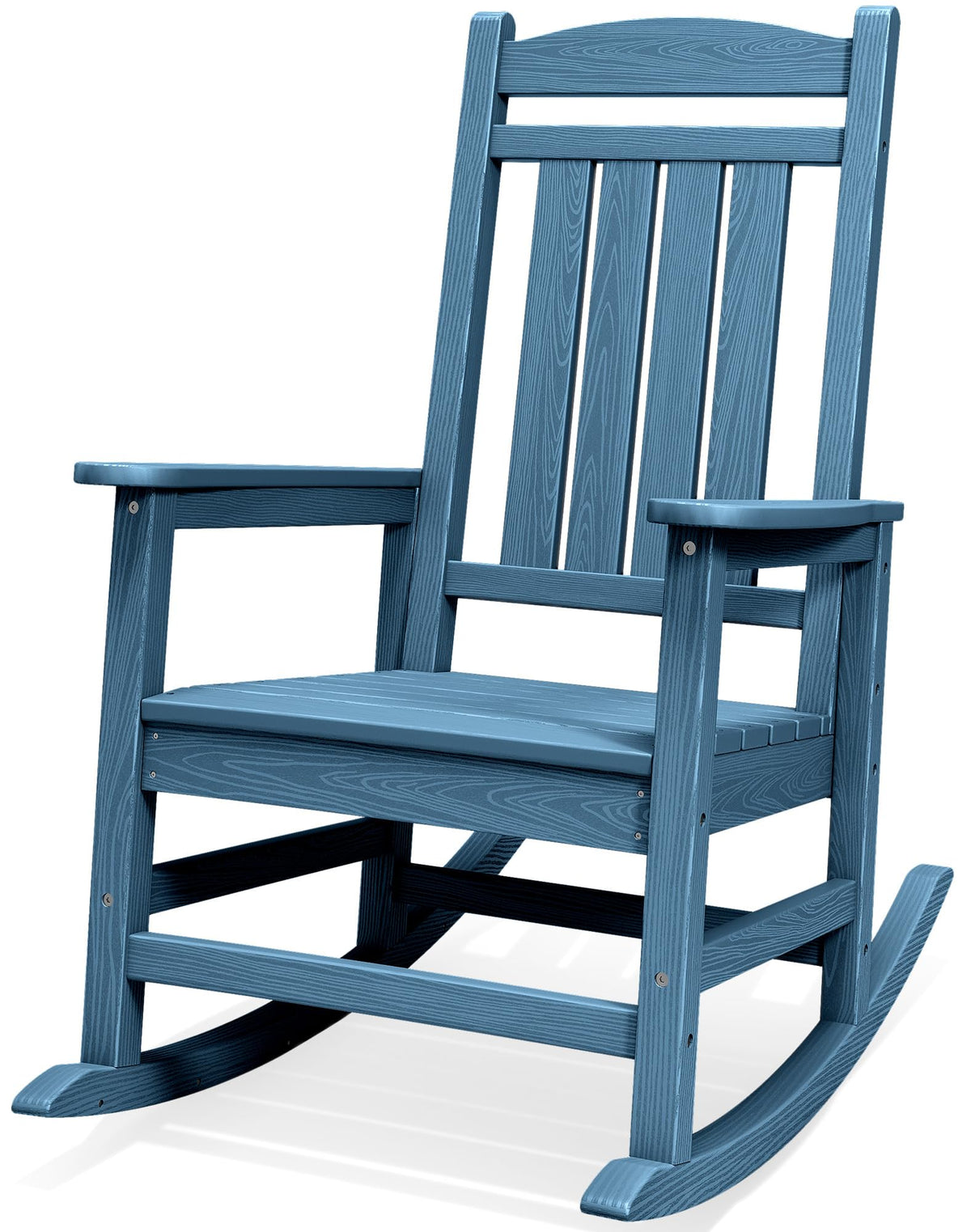 SERWALL Outdoor Rocking Chair Set of 2, Patio Rocking Chair, Brown