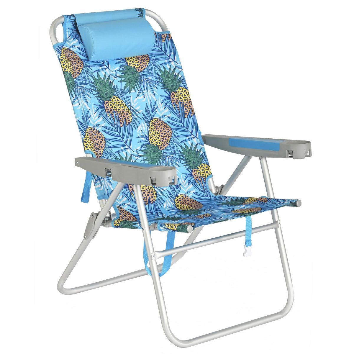 SUNNYFEEL Tall Beach Chair for Adults, High Back High Seat Folding Chairs