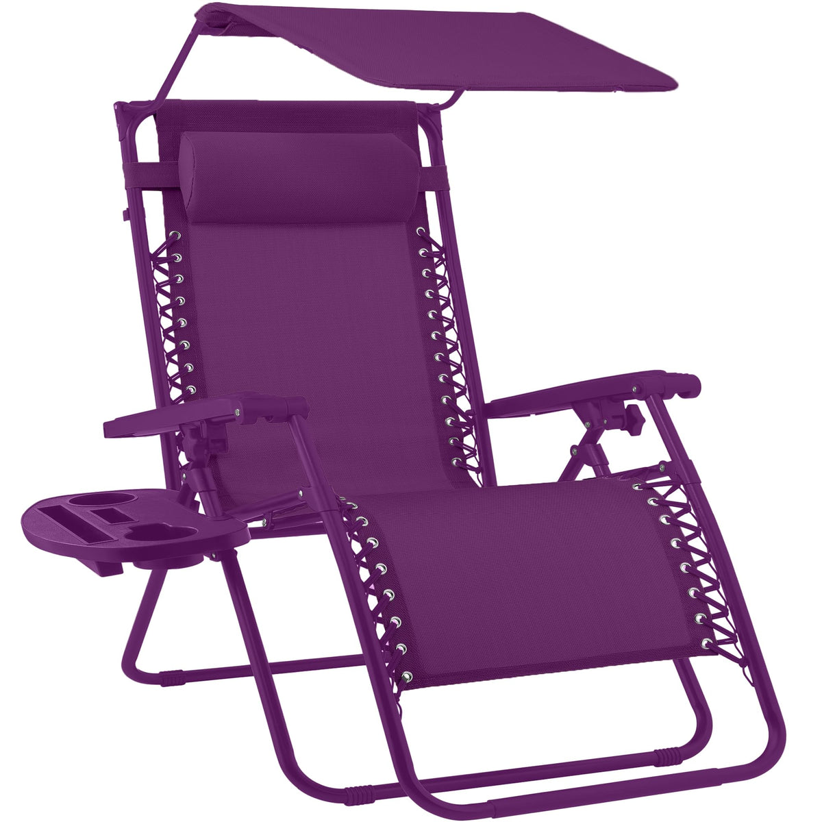 Best Choice Products Zero Gravity Chair Recliner w/Canopy Shade