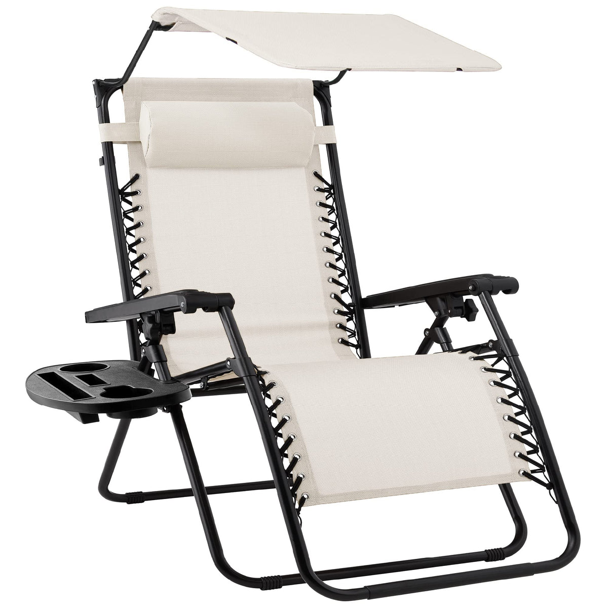 Best Choice Products Zero Gravity Chair Recliner w/Canopy Shade
