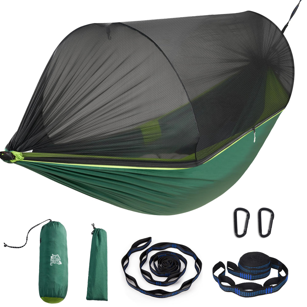 Miztli Camping Hammock Portable Tent-Like Hammock with Net 1/2 Person