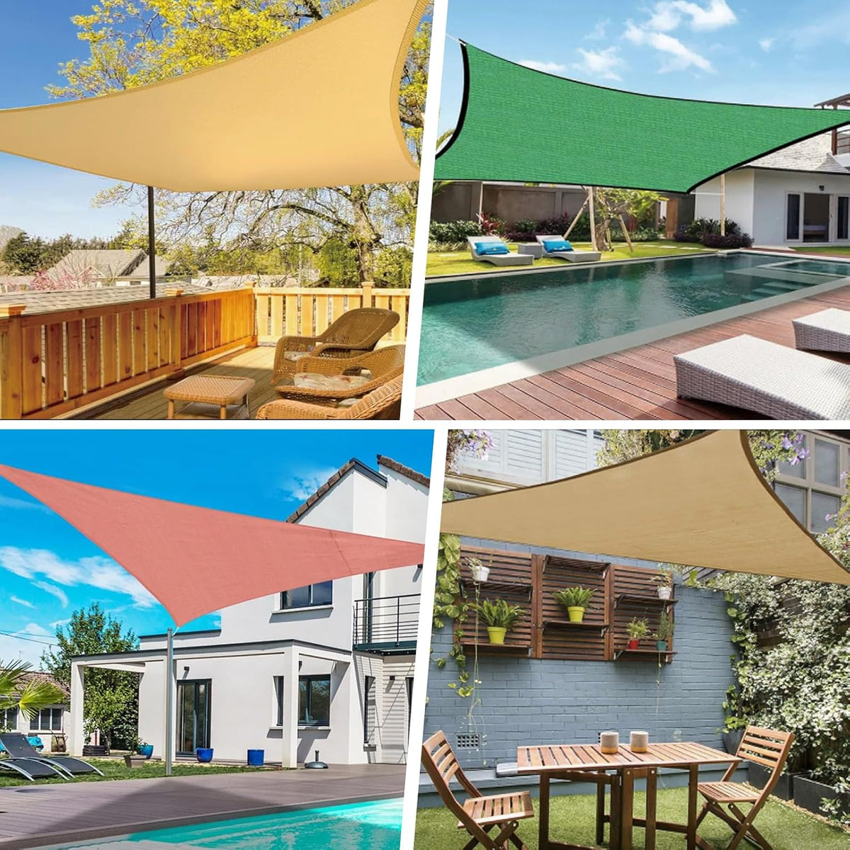 Waterproof Shade Sail 95% UV Rectangle 12'x16' Custom Dark Gray