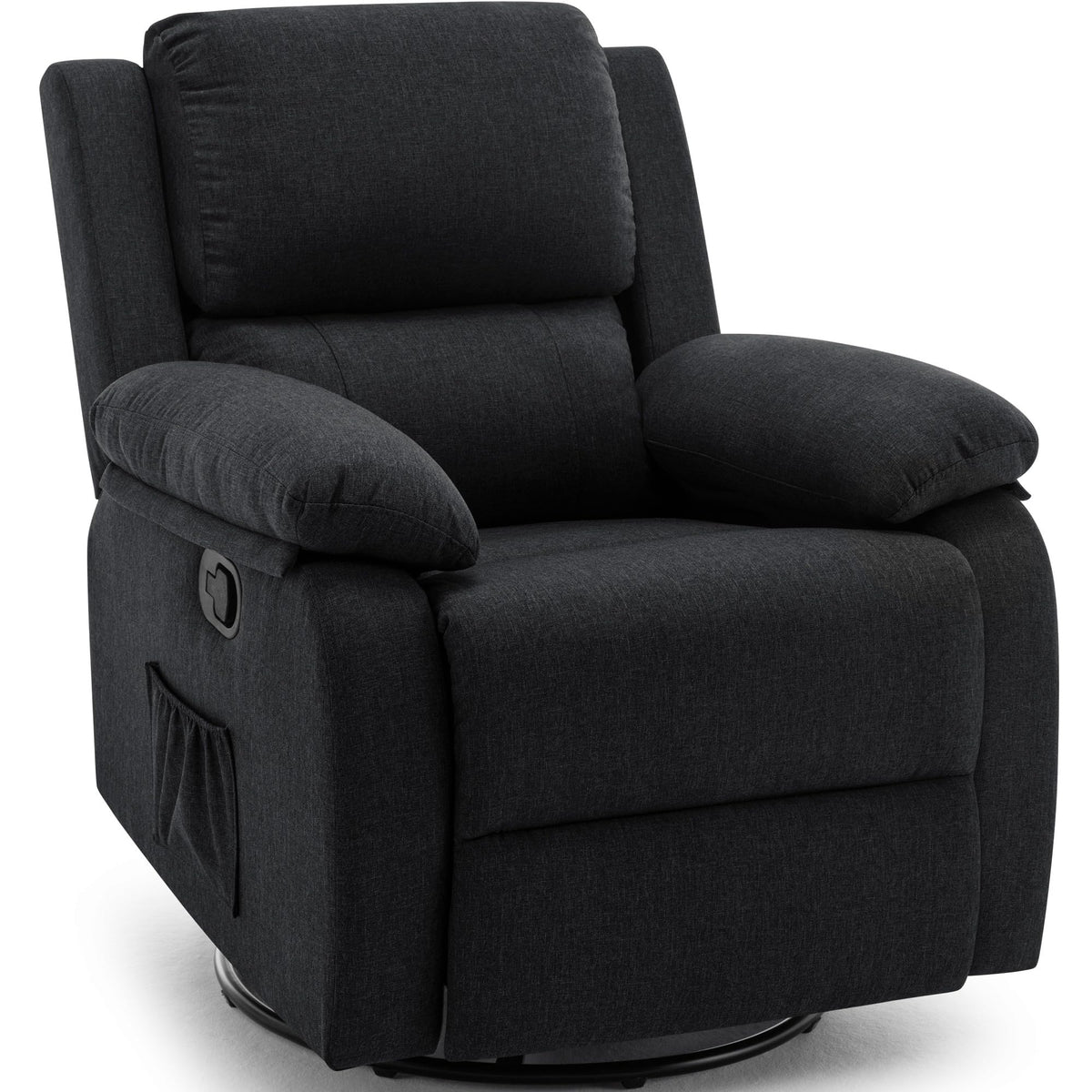 Korser Recliner Chair, 360 Swivel Rocker Chair for Adults, Small Rocking Recliner for Small Spaces, Upholstered Fabric Glider Recliner Nursery