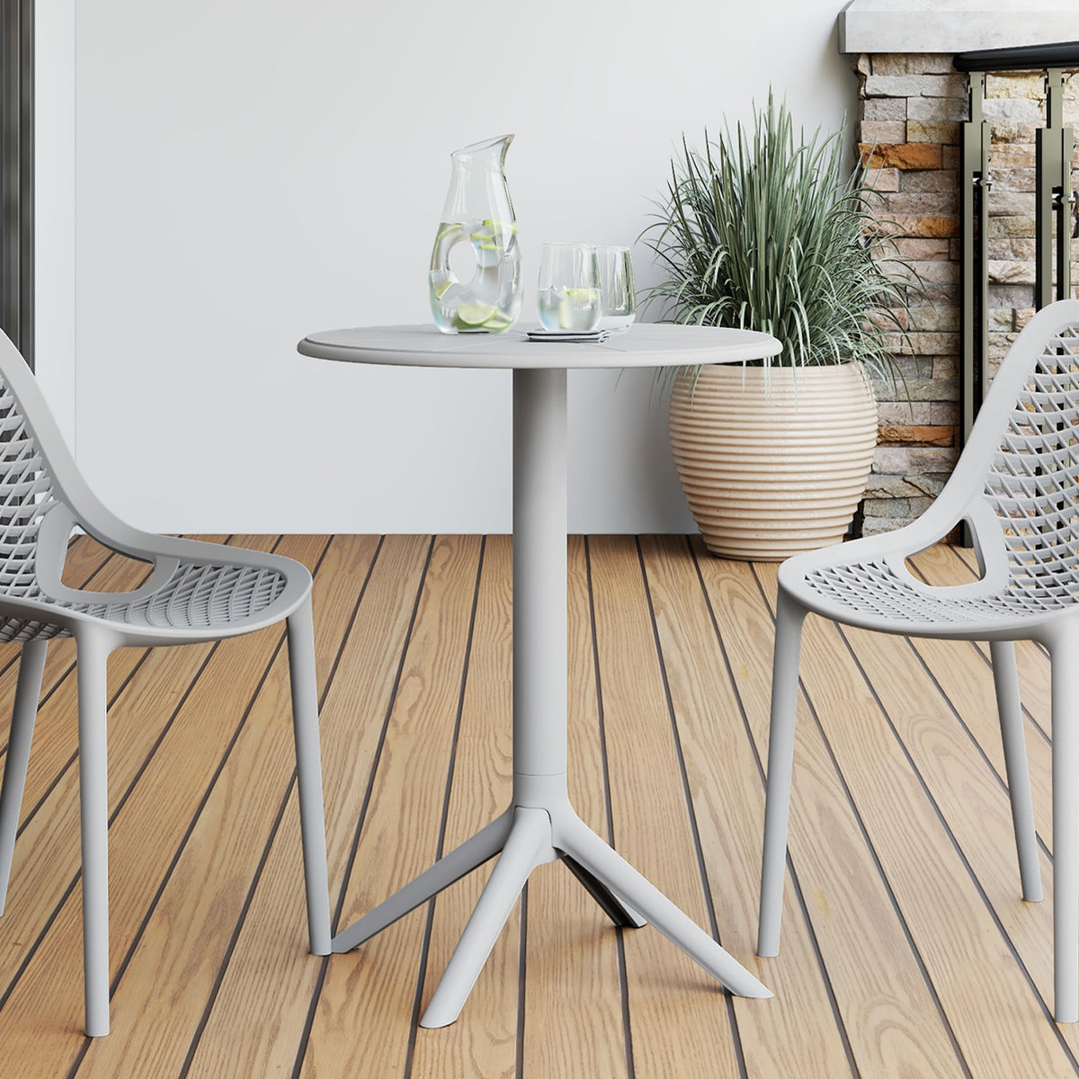 Costaelm Outdoor Dining Table for 6, Rectangular Metal Patio Table, 6-Person Weather Resistant Steel Slat Table for Lawn Garden Backyard, Olive Green