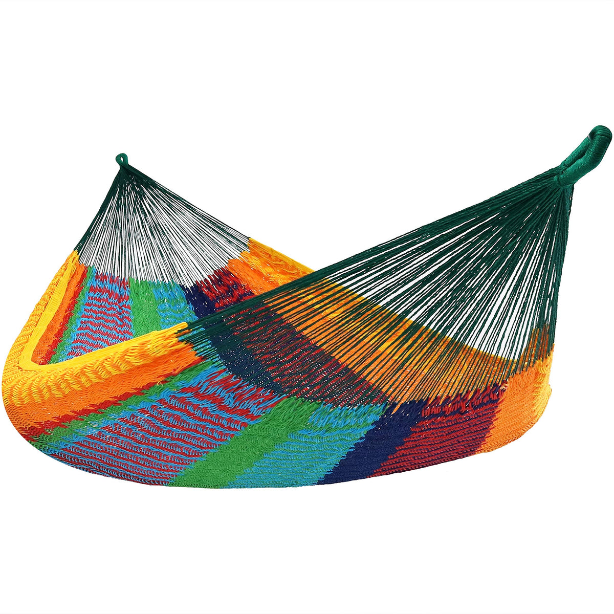 Sunnydaze Mayan XXL Double Heavy-Duty Hammock, Black/Natural